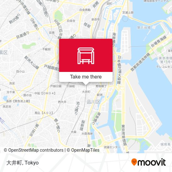 大井町 map