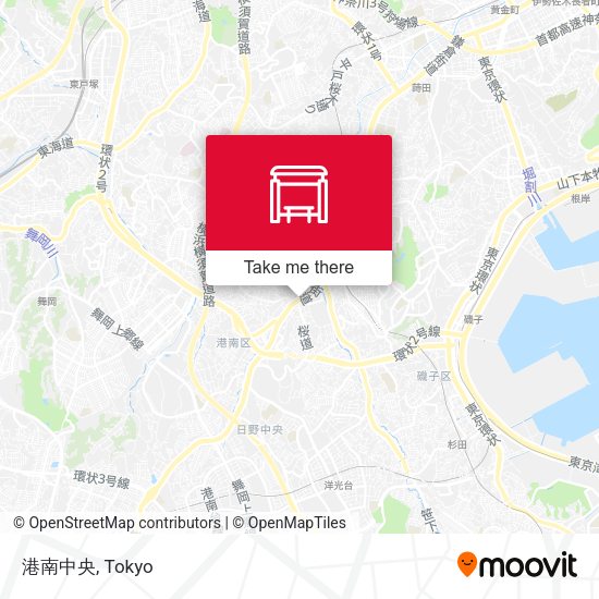 港南中央 map