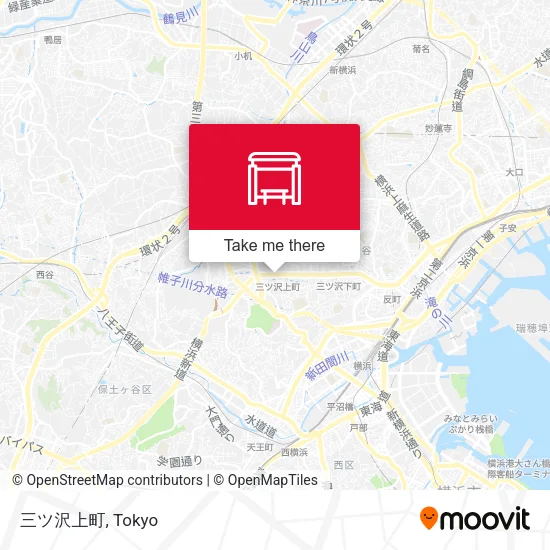 三ツ沢上町 map
