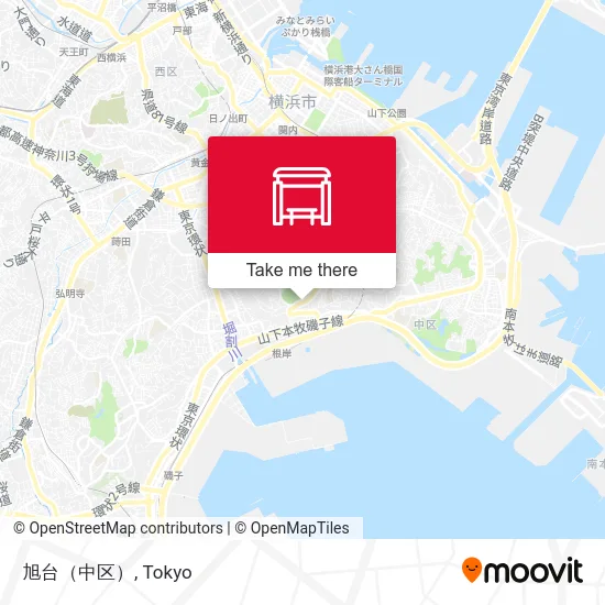 Asahidai (Naka Ward) map