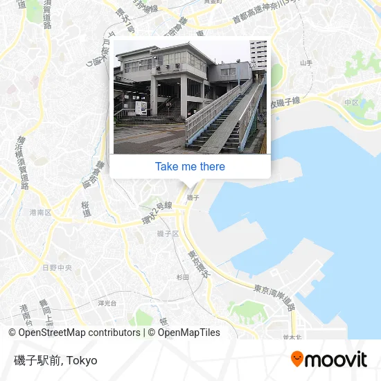 磯子駅前 map
