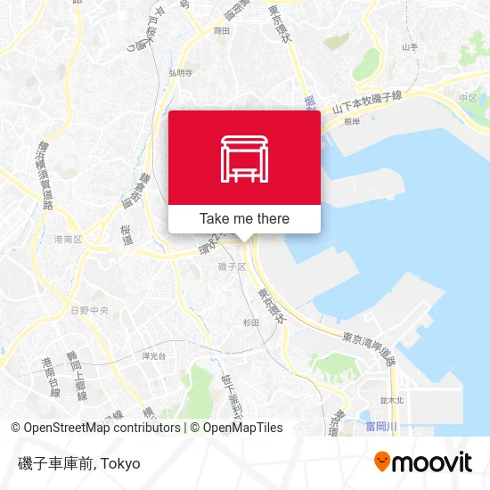 磯子車庫前 map
