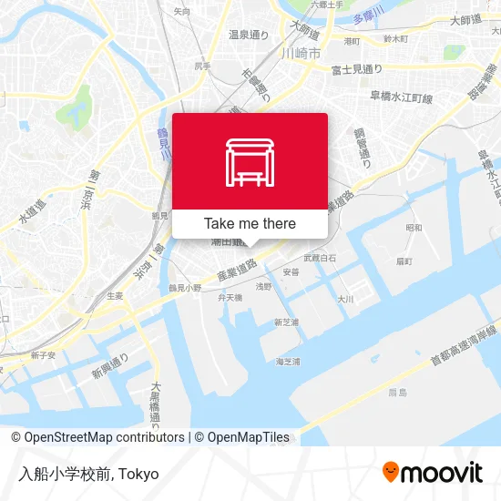 入船小学校前 map