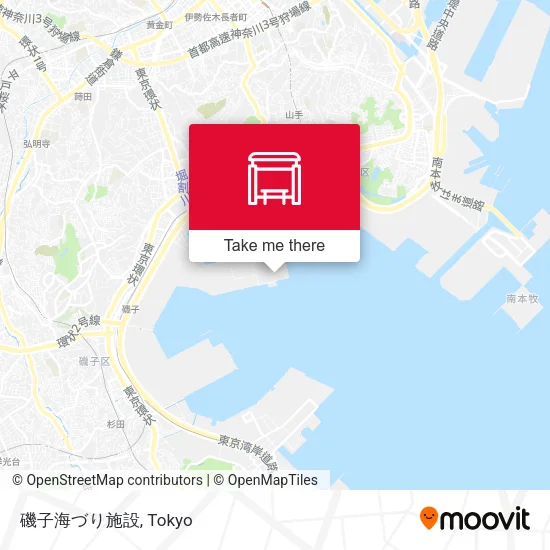 磯子海づり施設 map