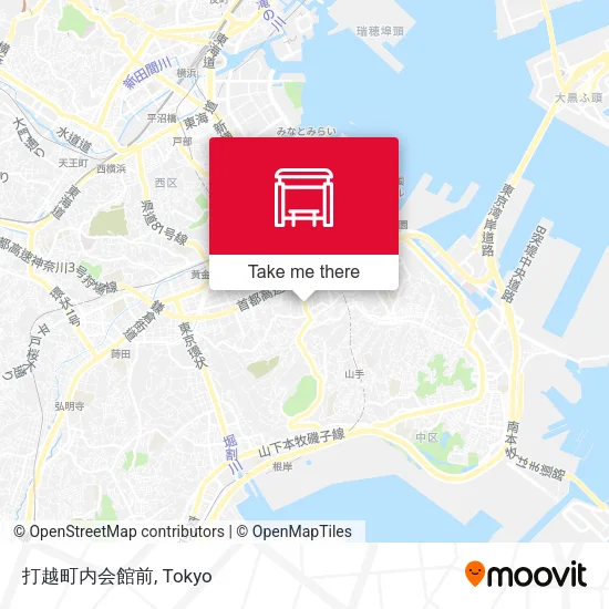 打越町内会館前 map