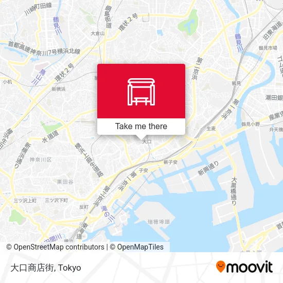 大口商店街 map