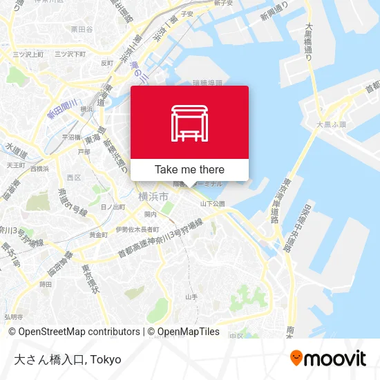 大さん橋入口 map