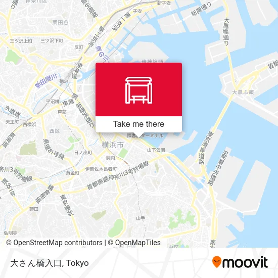 大さん橋入口 map