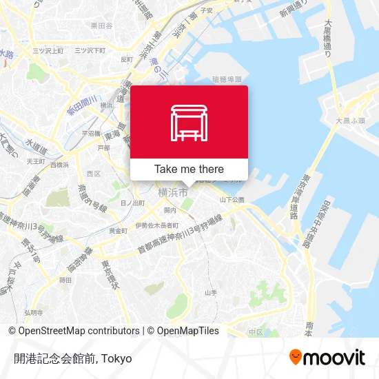 開港記念会館前 map