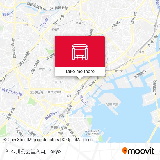 神奈川公会堂入口 map