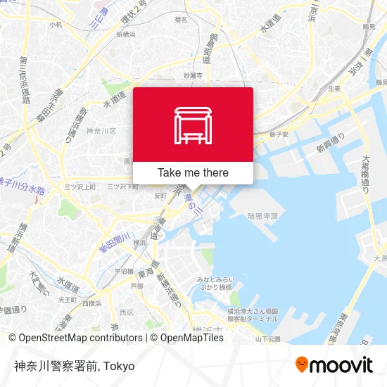 神奈川警察署前 map