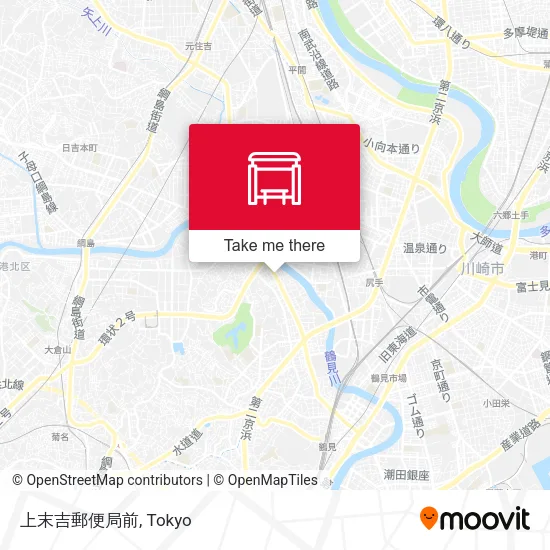 上末吉郵便局前 map