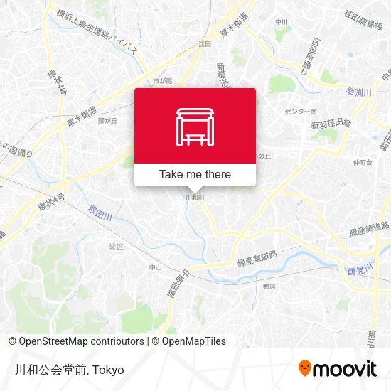 川和公会堂前 map