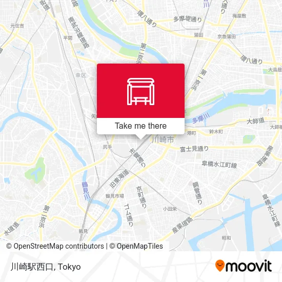 川崎駅西口 map