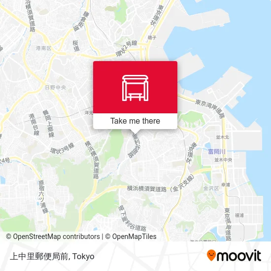 Kaminakazato Post Office map