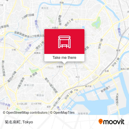 Kikuna Minami-cho map