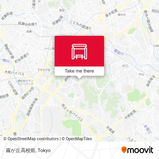 In front of Kirigaoka High School map