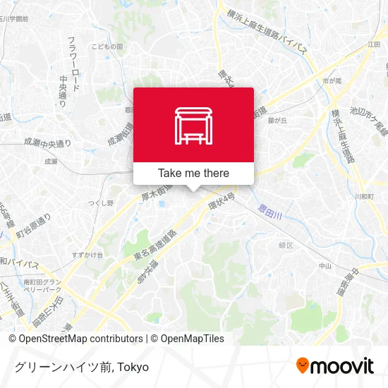 グリーンハイツ前 map