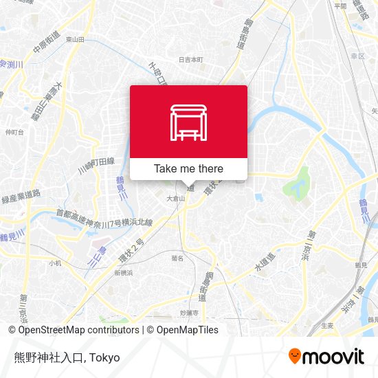熊野神社入口 map