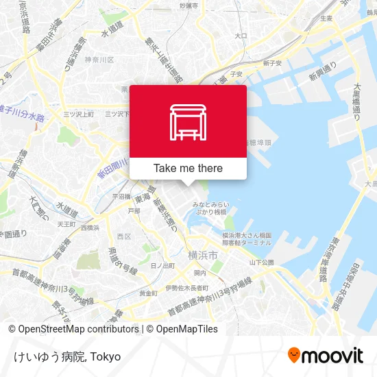 けいゆう病院 map