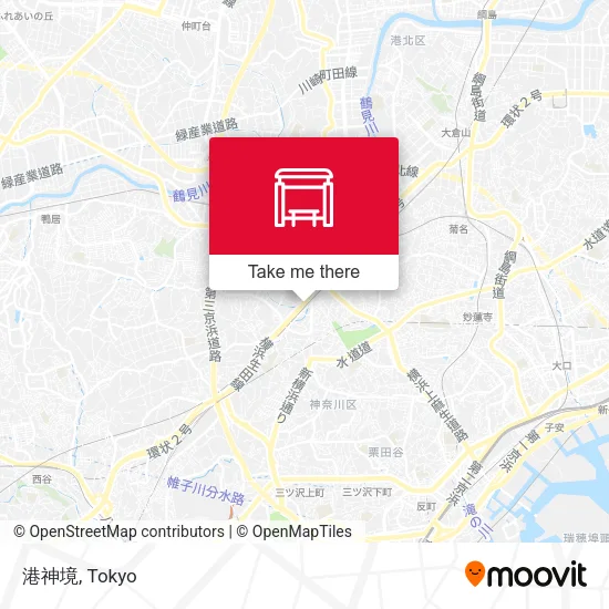 Minato-Kamizakai map