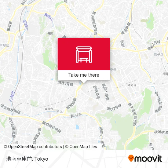 港南車庫前 map