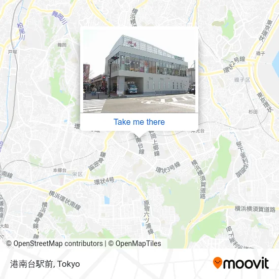 Konandai Station-mae map