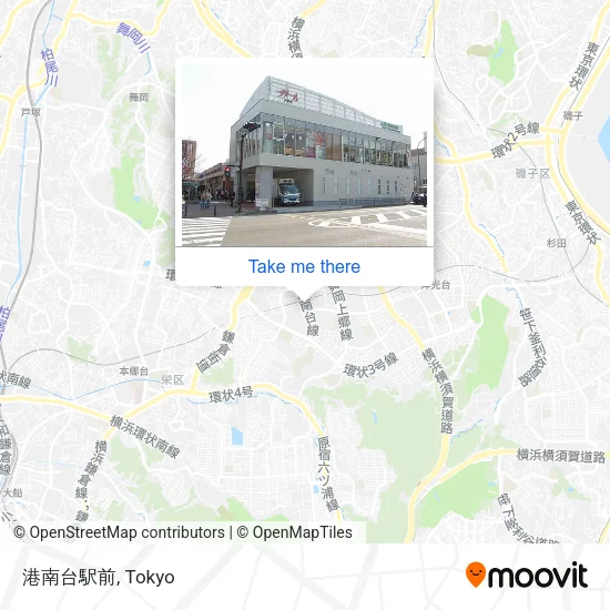 港南台駅前 map