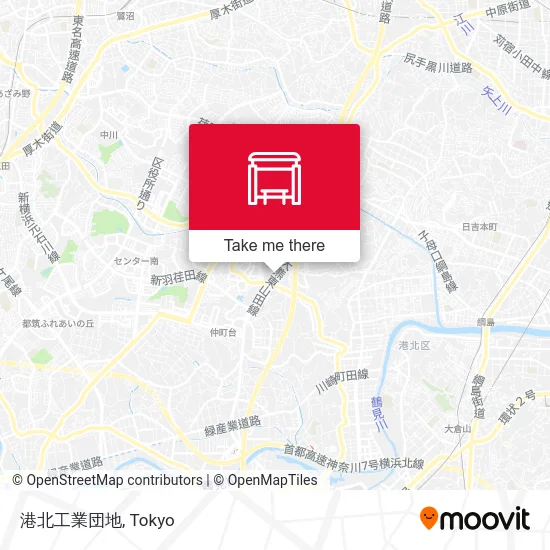 港北工業団地 map