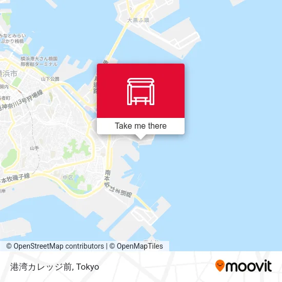 港湾カレッジ前 map