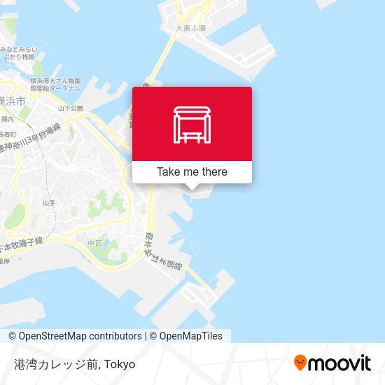 港湾カレッジ前 map