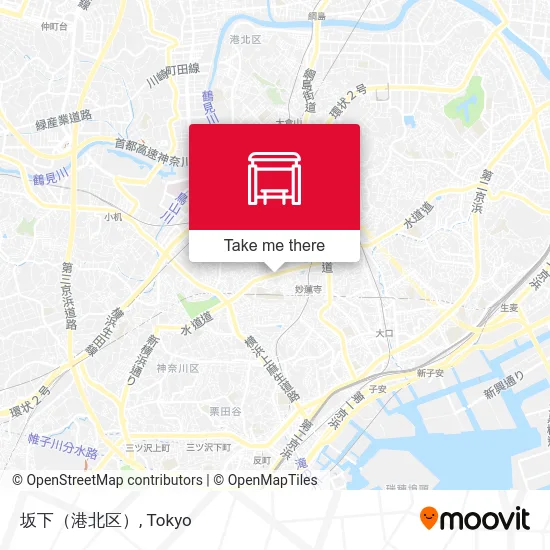 Sakashita (Kohoku) map