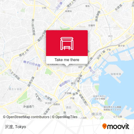 沢渡 map