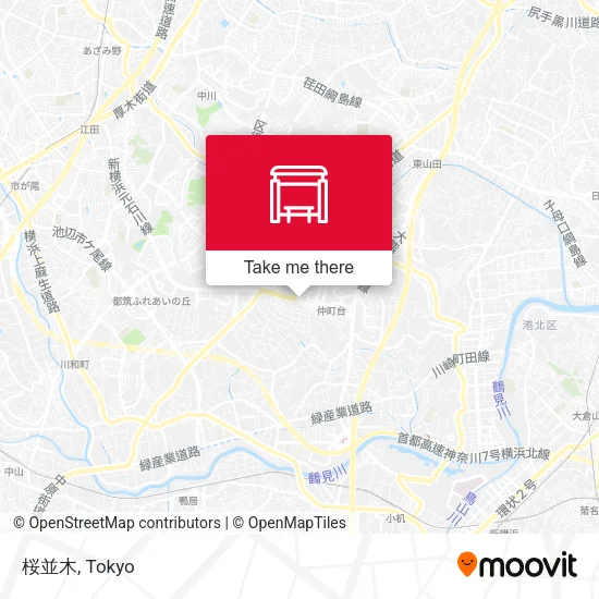 桜並木 map