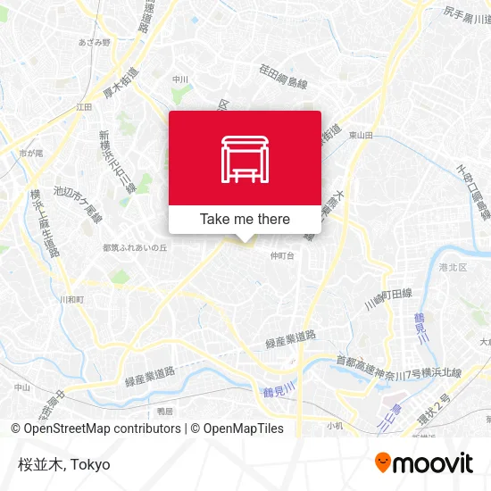 桜並木 map
