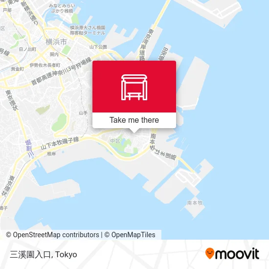 三溪園入口 map