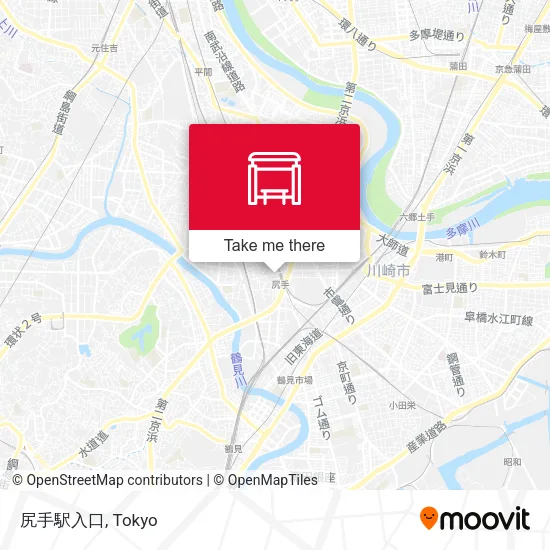 尻手駅入口 map