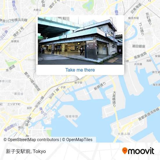 新子安駅前 map