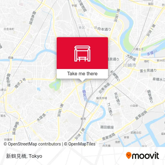 Shin-Tsurumi Bridge map