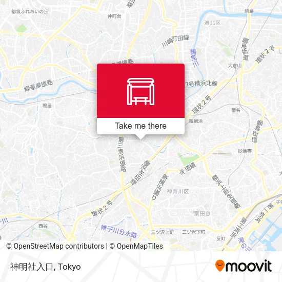神明社入口 map