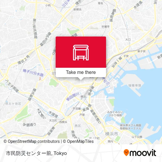 市民防災センター前 map
