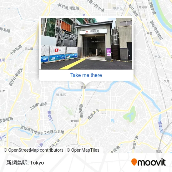 Shin-Tsunashima Station map