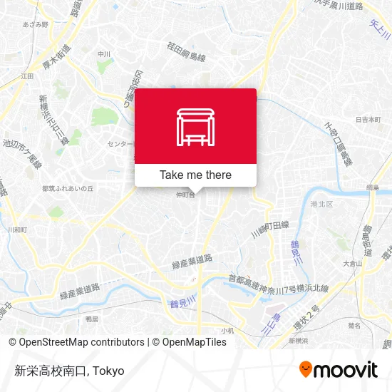 新栄高校南口 map