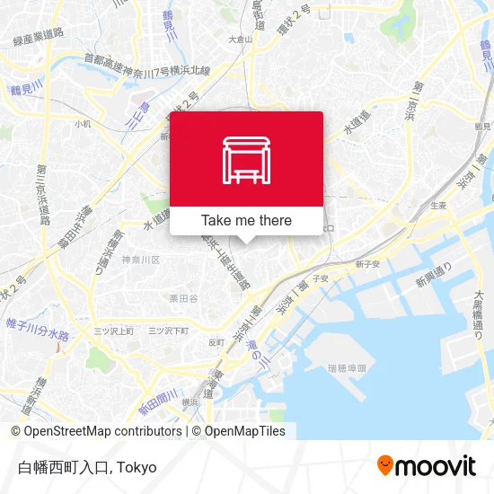 Shirahata Nishimachi Entrance map