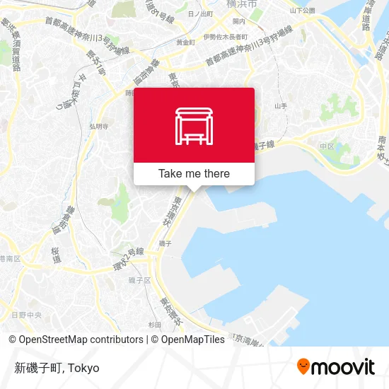 新磯子町 map