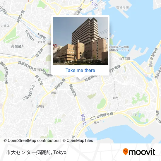 市大センター病院前 map