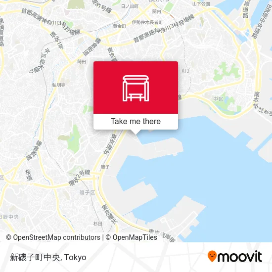 Shin-Isogo-cho Central map