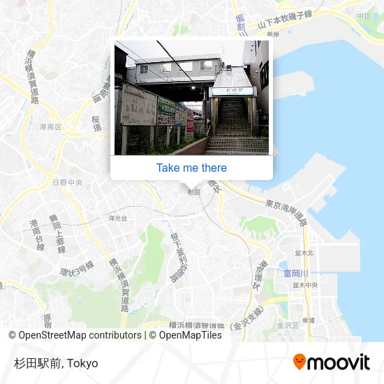 Sugita Station Front map