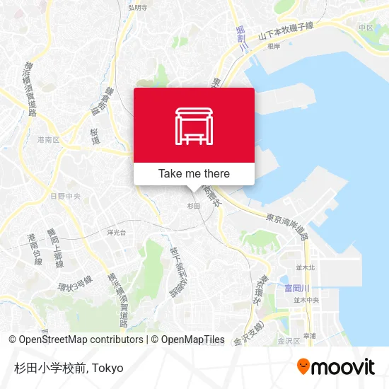 杉田小学校前 map