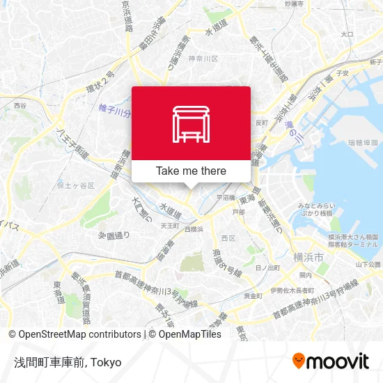 浅間町車庫前 map